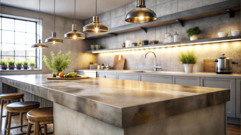 Cement Countertop Pouring in Santa Rosa, CA